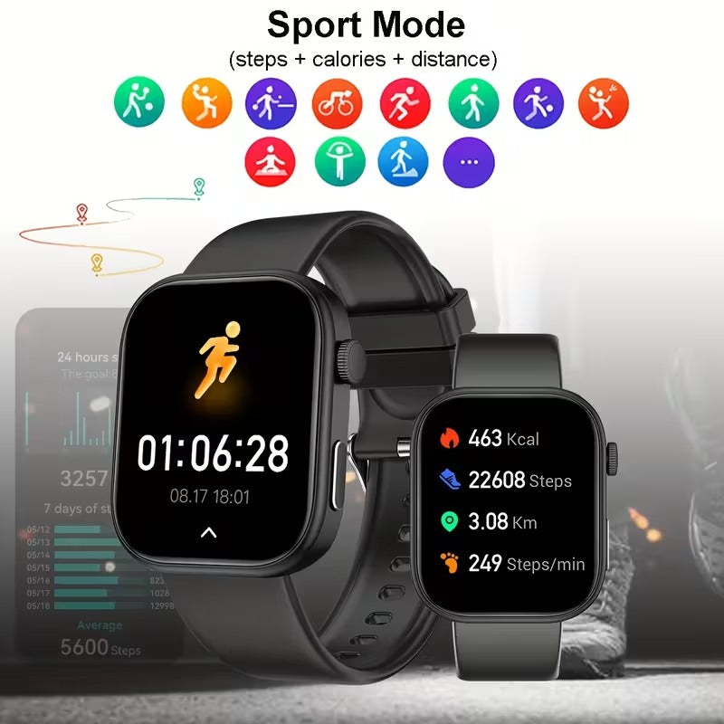 Smart Watch with Wireless Call & Sports Modes