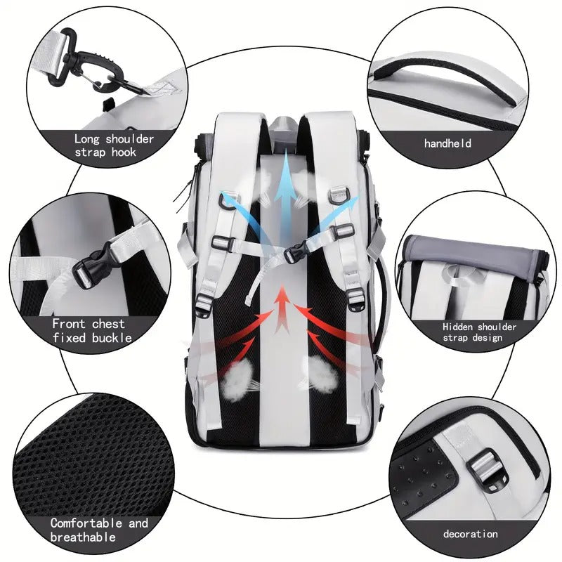 Travel Backpack with Laptop & Shoe Compartment