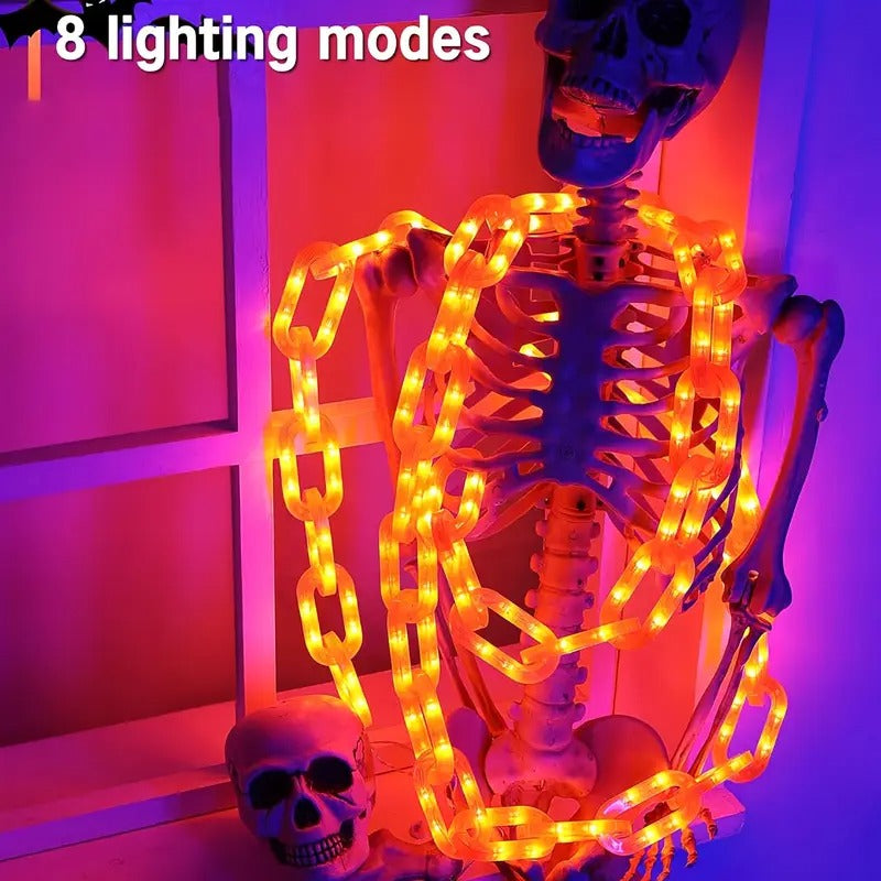 Solar Halloween Chain Lights with Square Lock Design