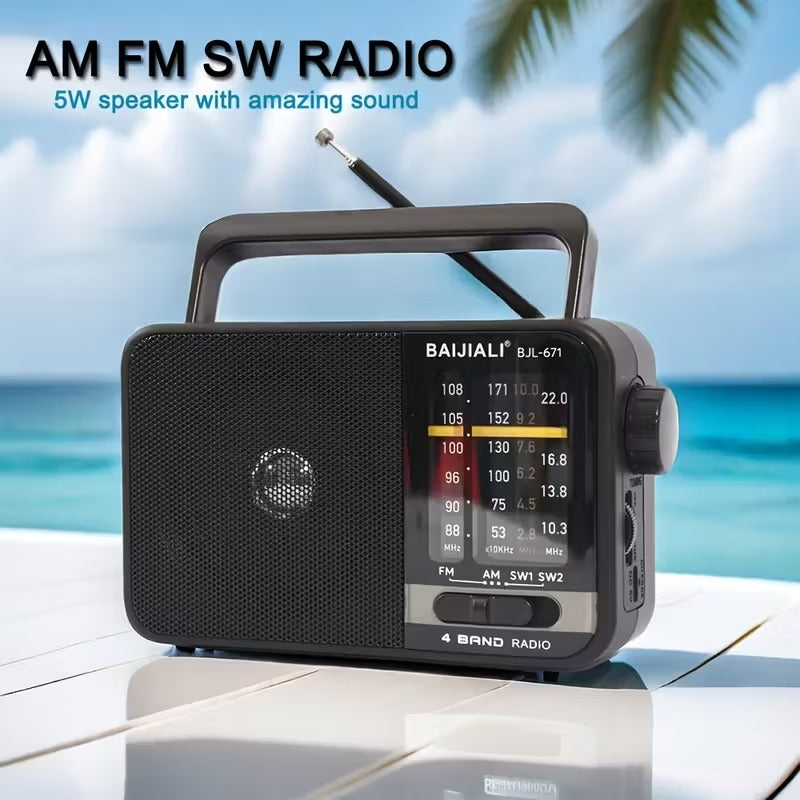Portable AM/FM/SW Radio with Voice Recorder