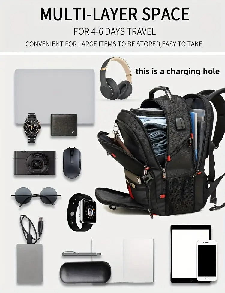 Large Travel Backpack with Laptop Compartment