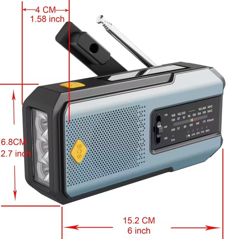 All-in-One Emergency Radio with Power Bank