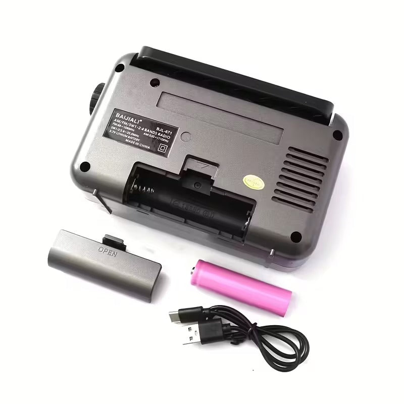 Portable AM/FM/SW Radio with Voice Recorder