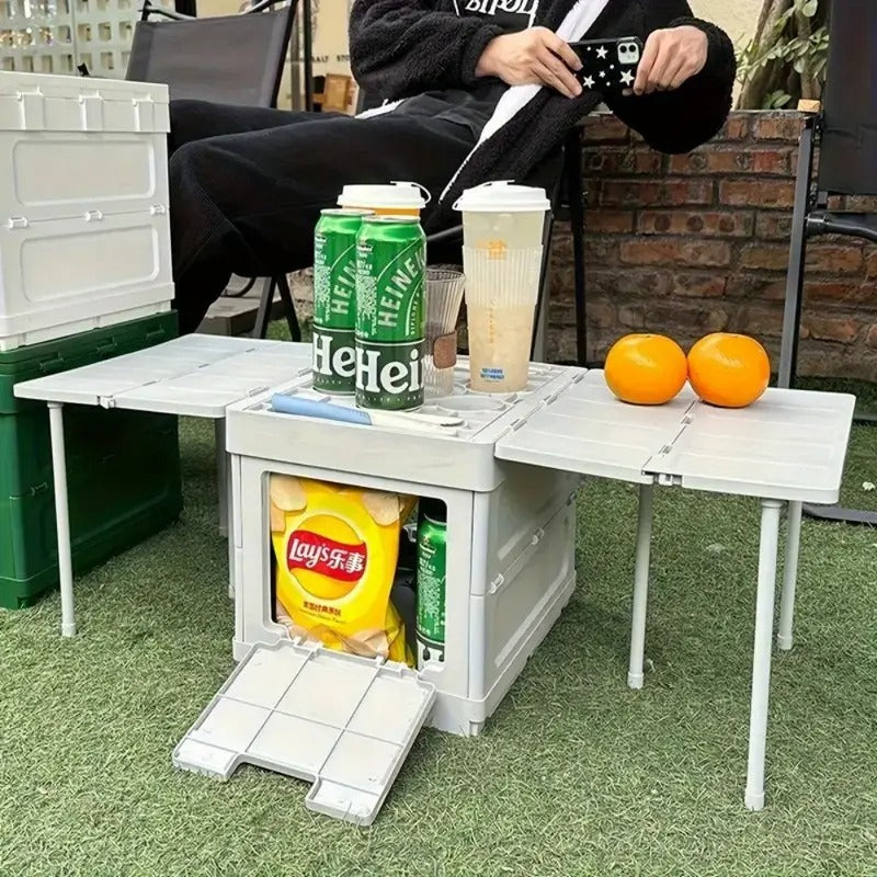 Large Capacity Foldable Storage Box with Wheels