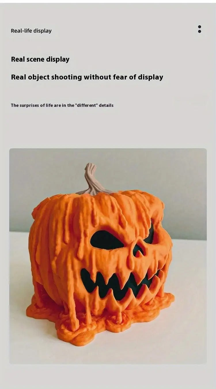 Halloween Pumpkin Candy Bowl Resin Decor