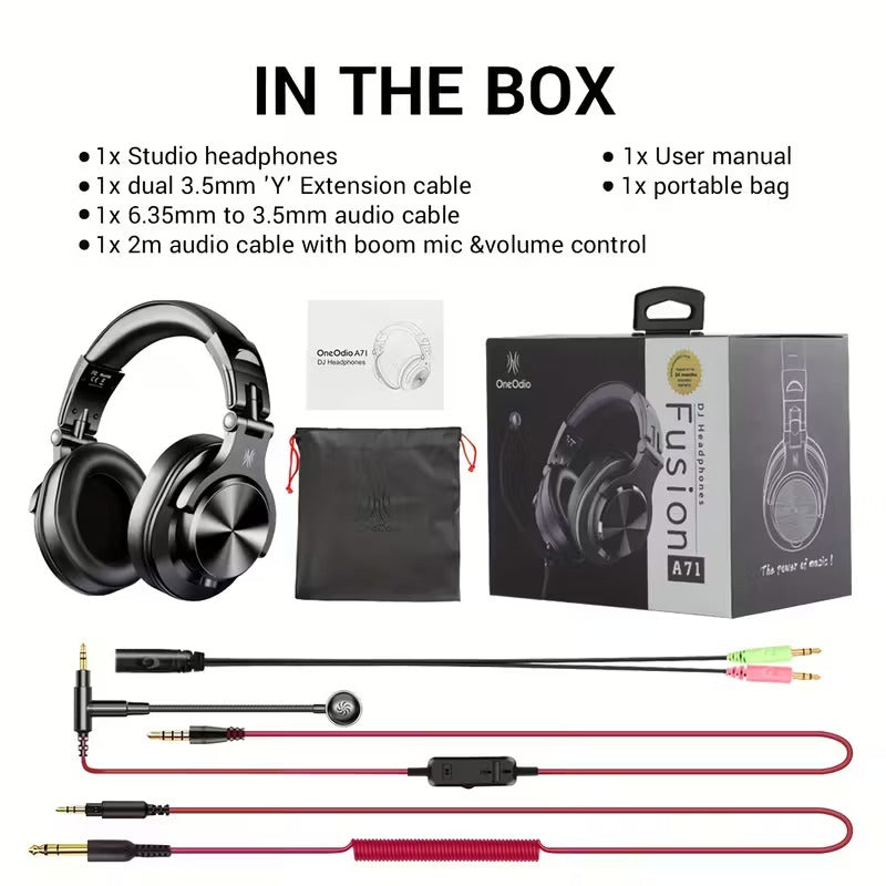 Studio & Gaming Headset with Boom Mic