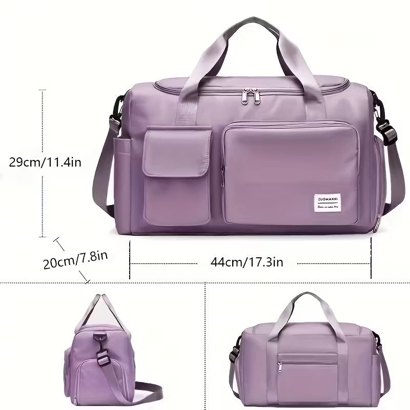 Travel Duffle Bag with Shoe Compartment