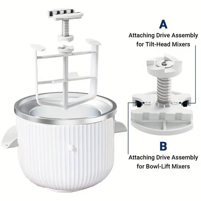 Ice Cream Maker Bowl Attachment for Kitchenaid Mixer