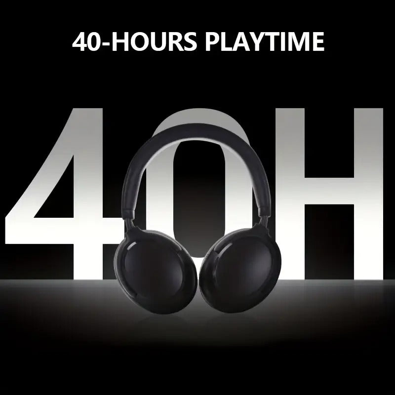 Over-Ear Wireless Headphones 40H Playtime Foldable with Mic