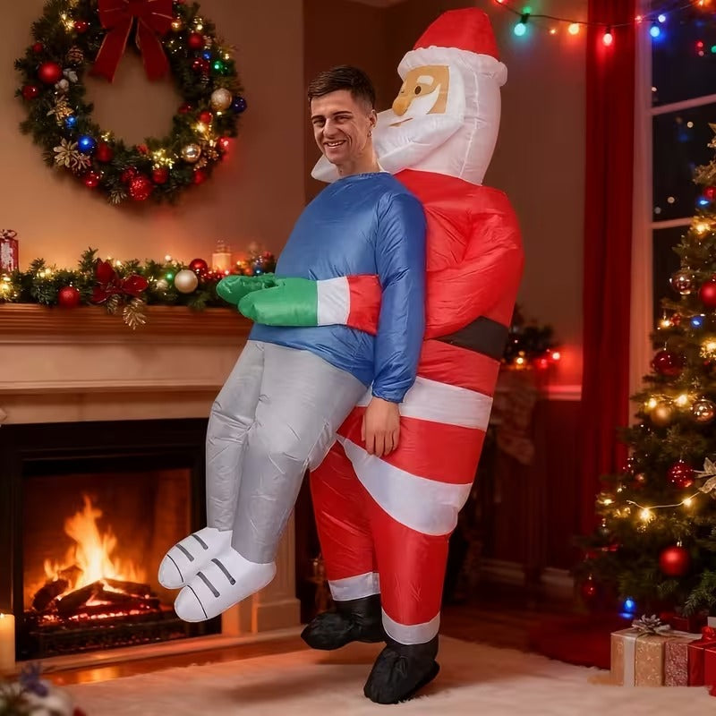 Santa Claus Inflatable Costume Adult Party Outfit