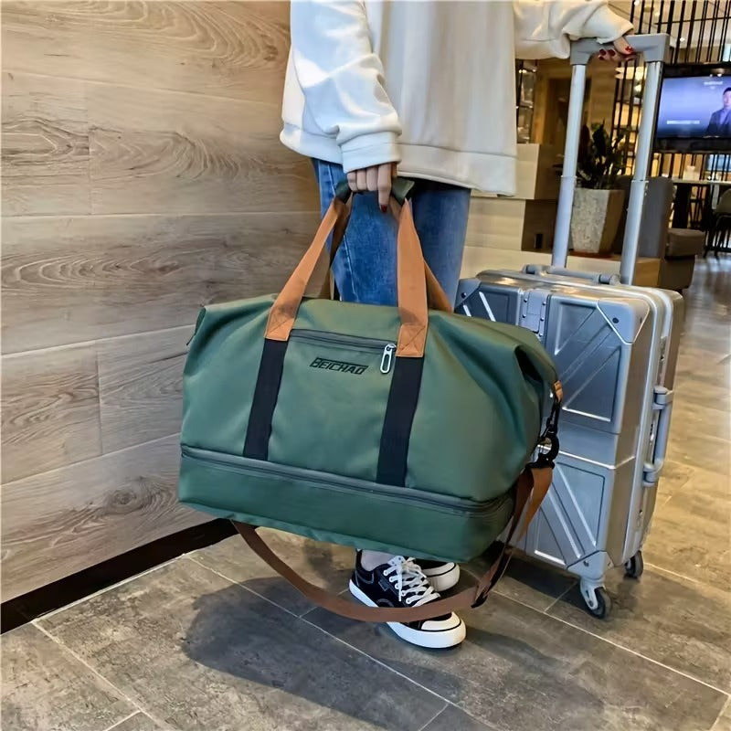 Travel Bag with Wet Dry Separation