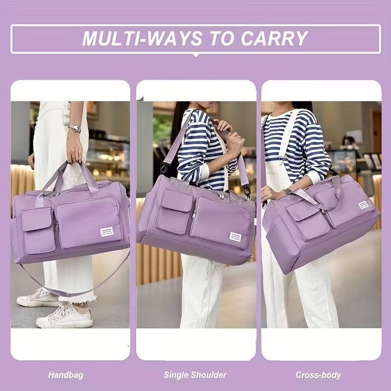 Travel Duffle Bag with Shoe Compartment