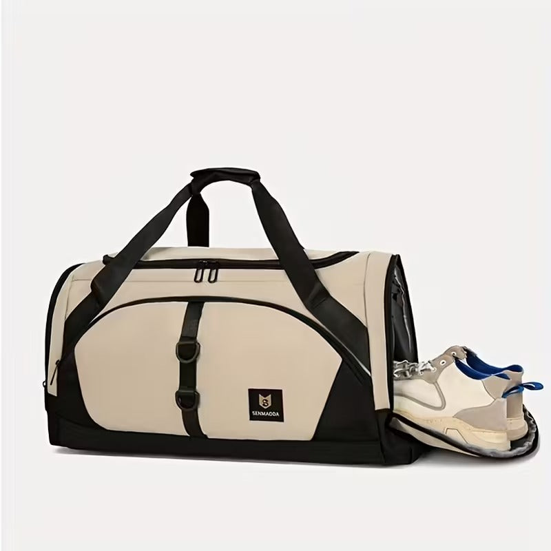 Large Men’s Travel Duffel Bag with Shoe Compartment