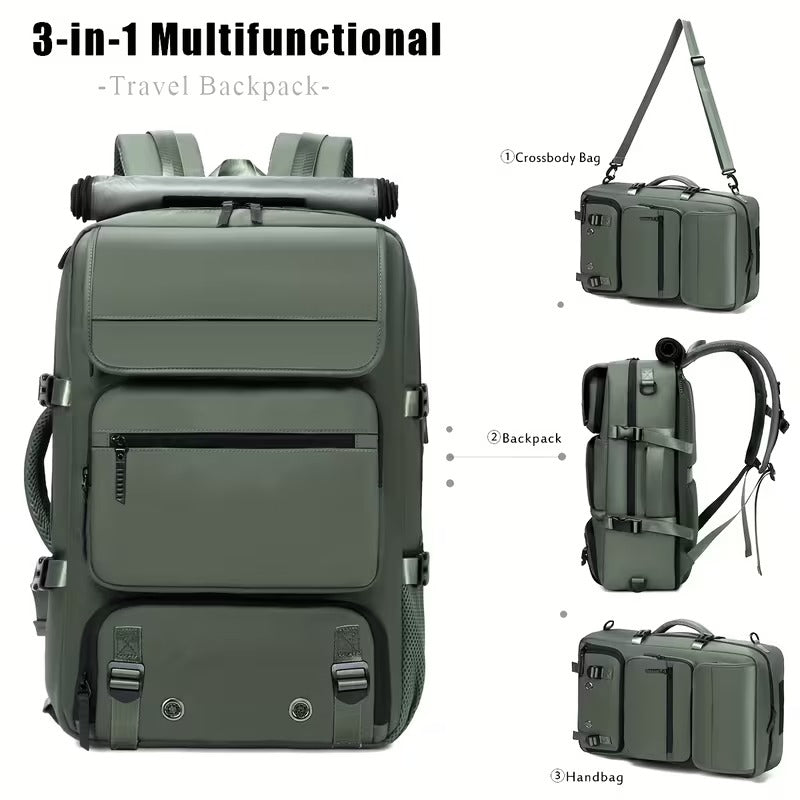 35L Laptop Travel Backpack with Shoe Compartment