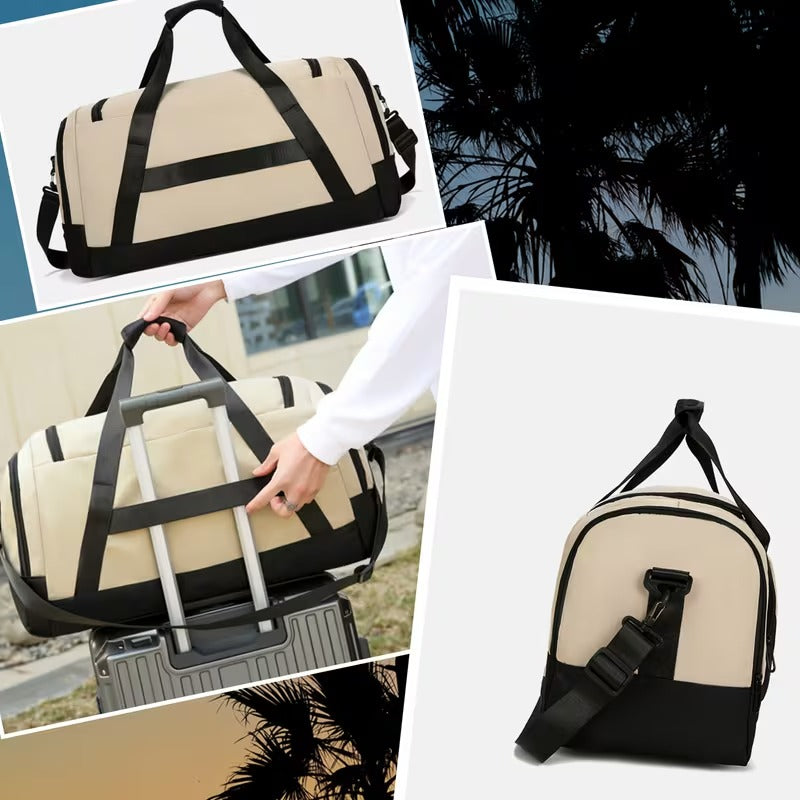 Large Men’s Travel Duffel Bag with Shoe Compartment