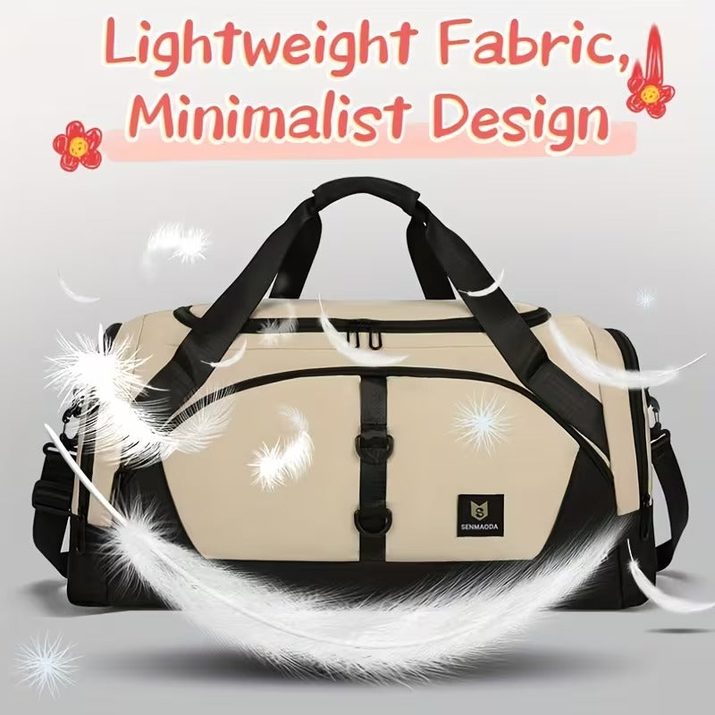 Large Men’s Travel Duffel Bag with Shoe Compartment