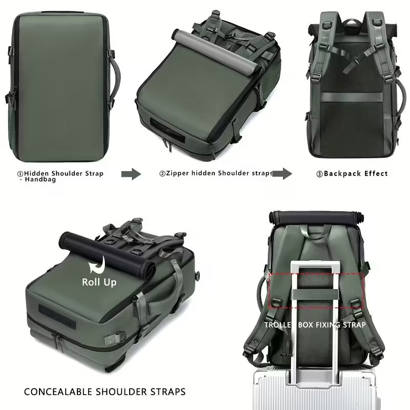 35L Laptop Travel Backpack with Shoe Compartment