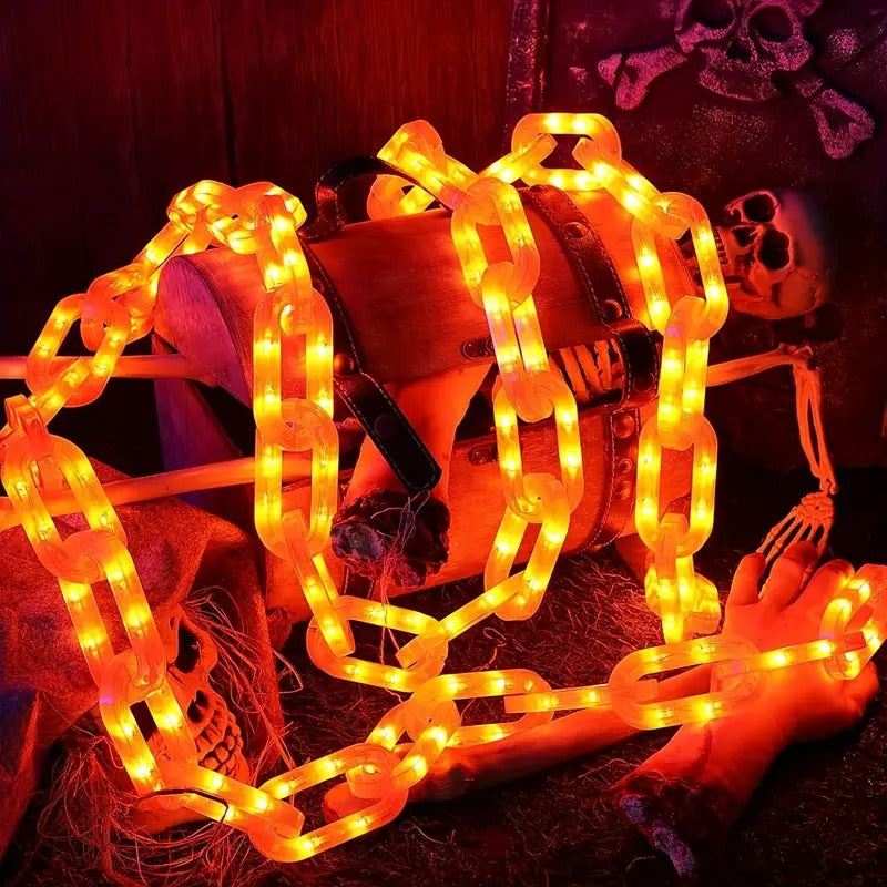 Solar Halloween Chain Lights with Square Lock Design