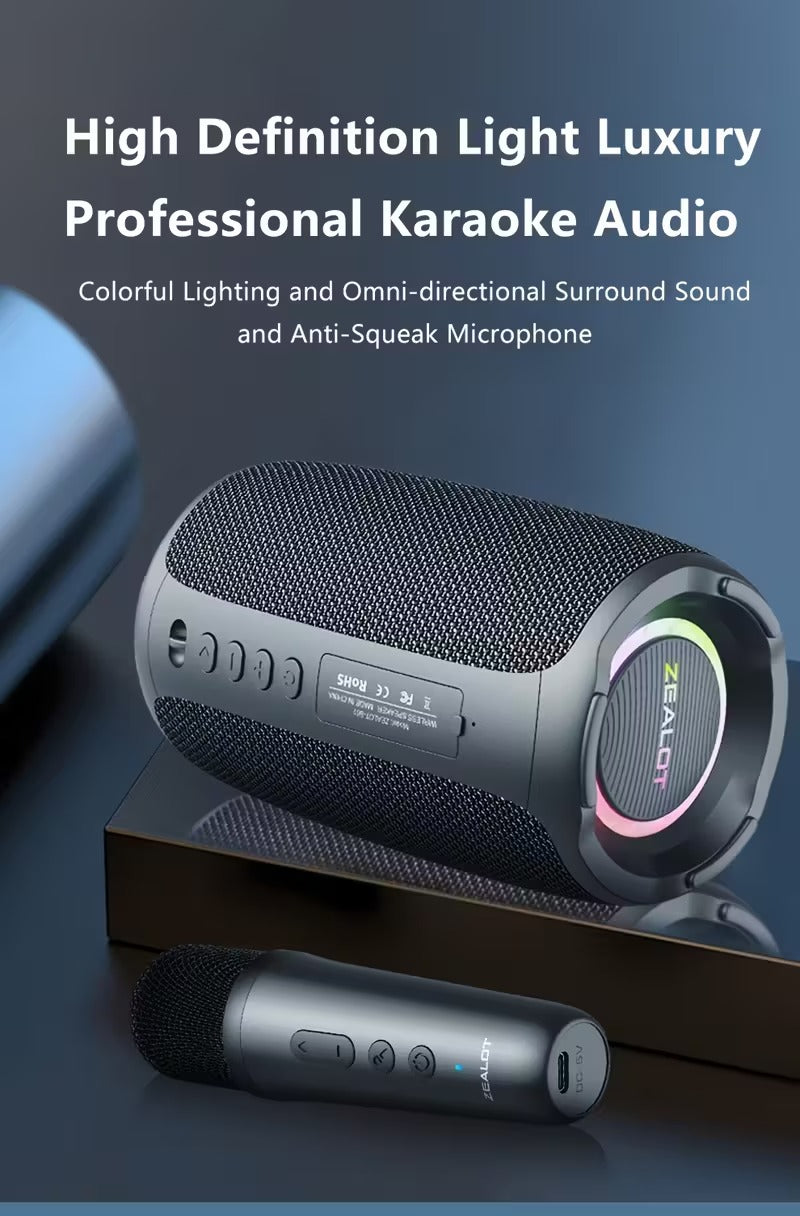 Wireless Speaker with Dual Microphones