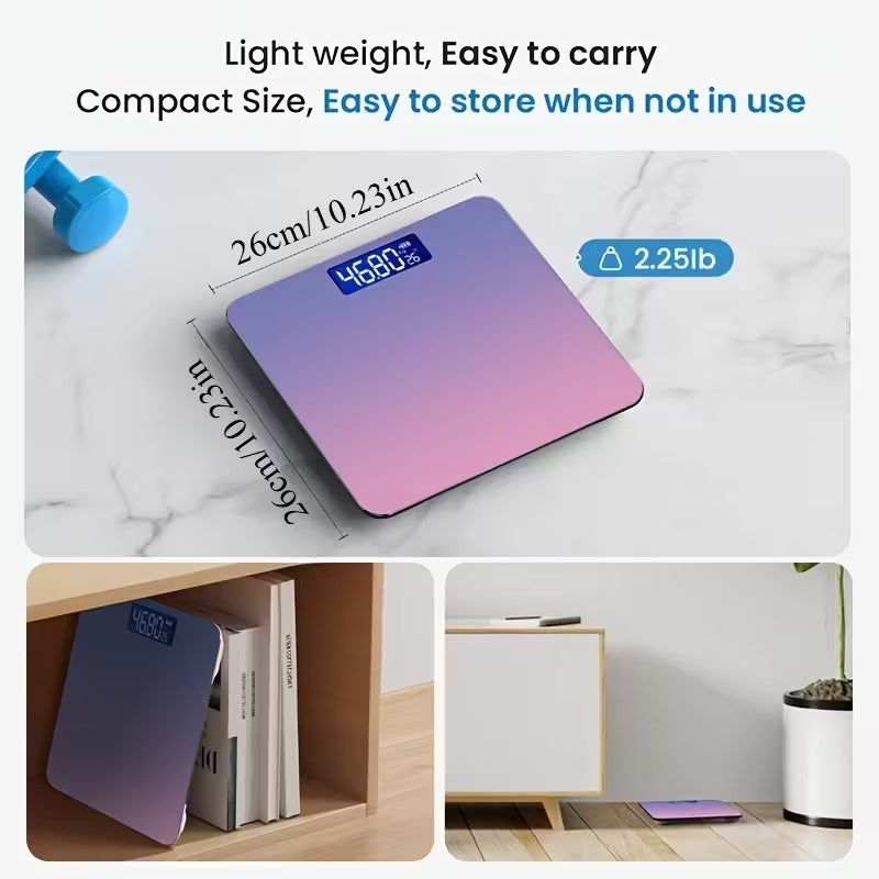 High-Precision Smart Bathroom Scale with LCD Display