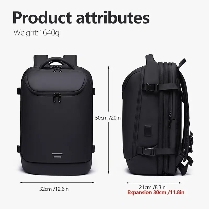Men's Business Travel Backpack with Laptop Compartment
