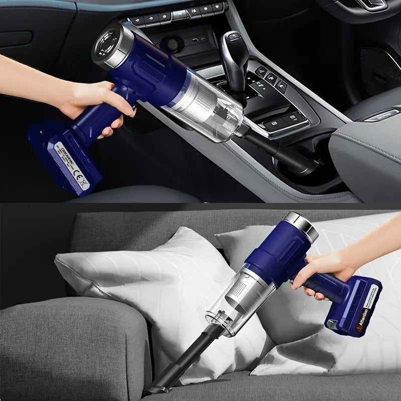 Cordless Portable Vacuum Cleaner with Crevice Tool