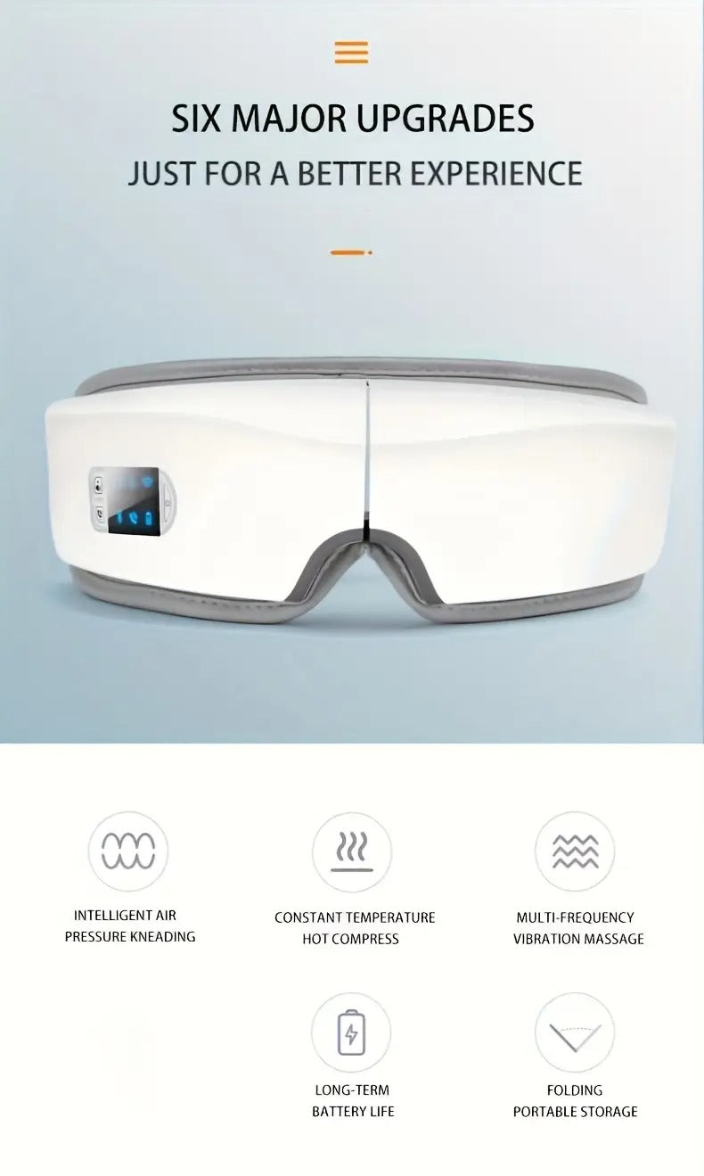 Smart Eye Massager with Heat Therapy and Vibration