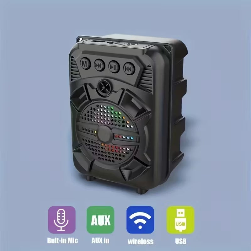 Portable Wireless Speaker with LED Light