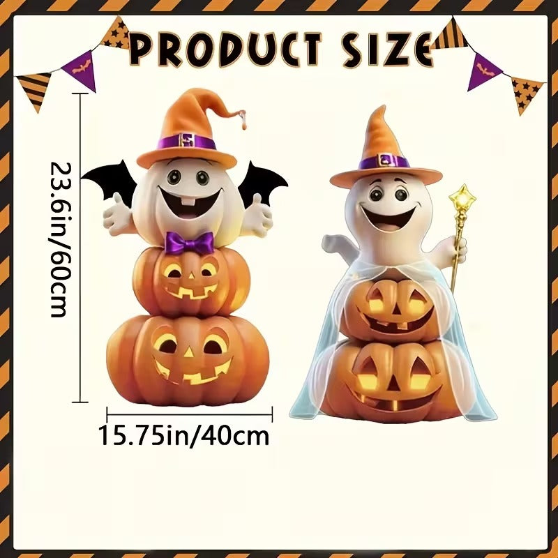 Halloween Garden Decorations with Poles (4pcs)