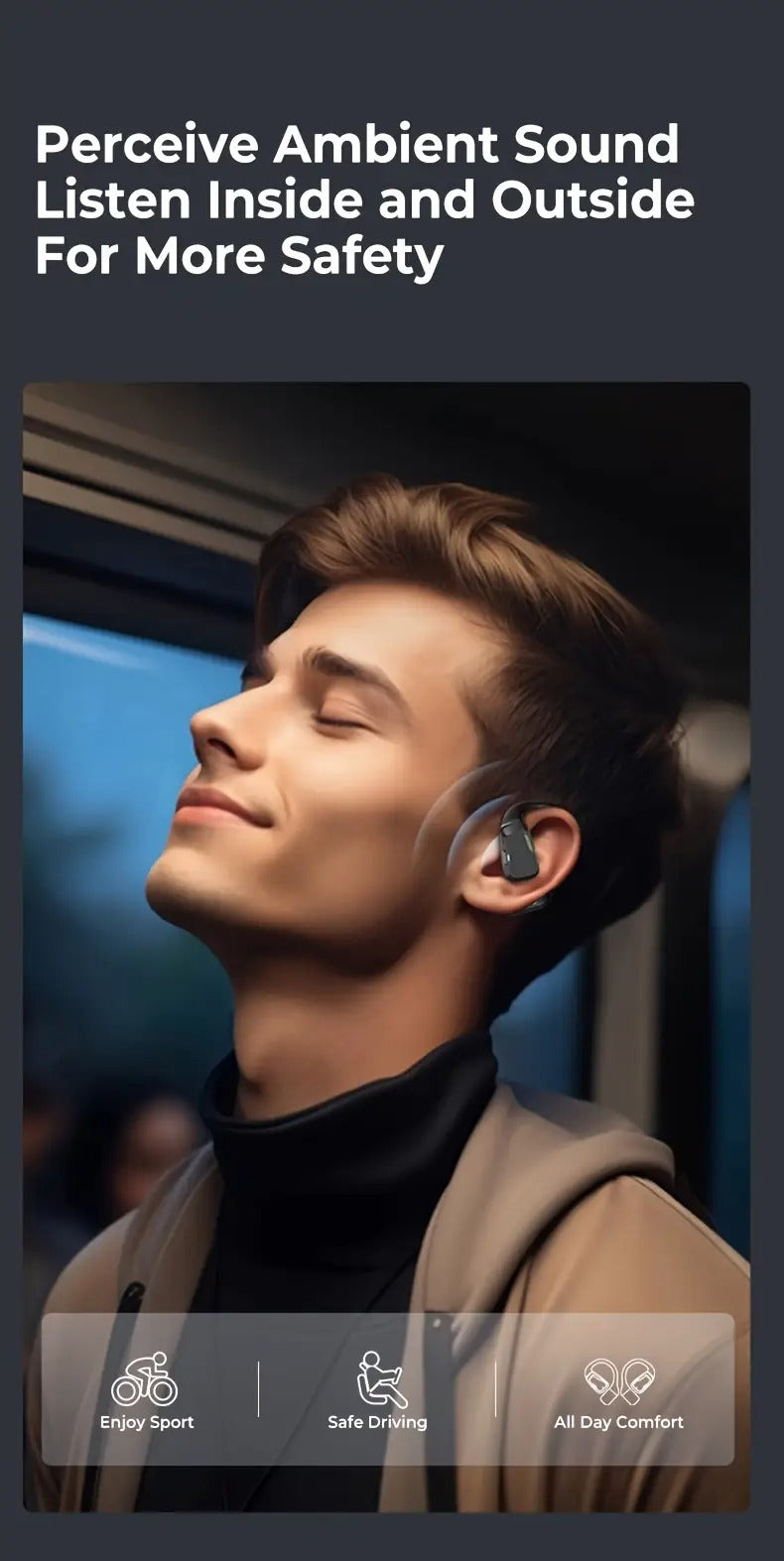 3-in-1 AI Translator Wireless Earbuds with Mic