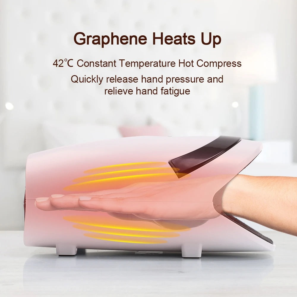 Rechargeable Hand Massager with Heat & Vibration Therapy