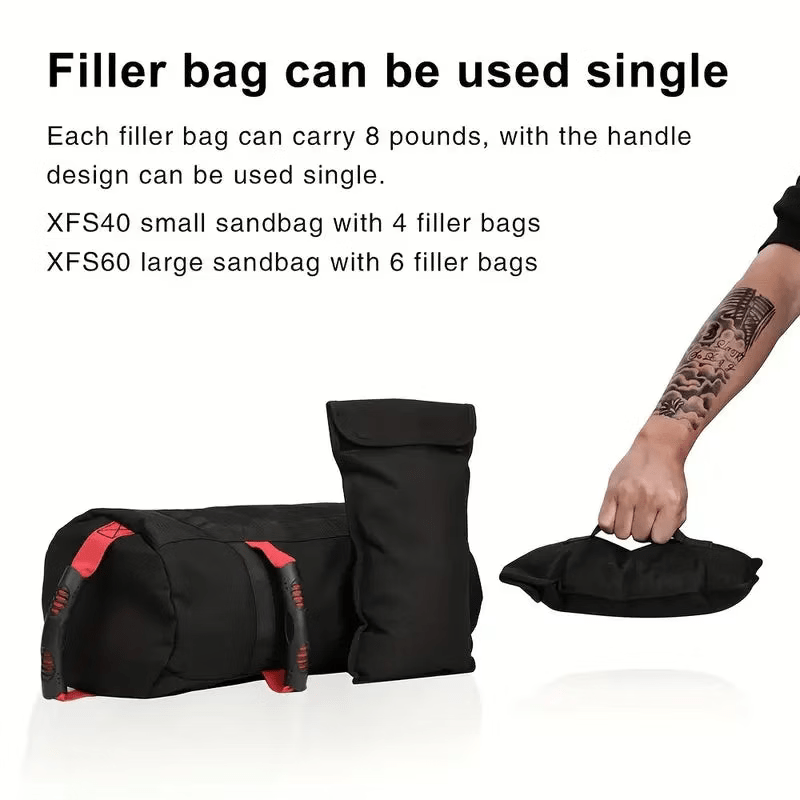 7pcs Fitness Weighted Sandbag Set - Heavy Duty Exercise Equipment