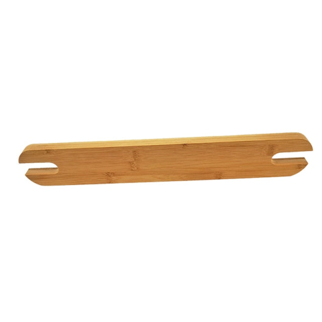 Reposapies de Bebe Footrest Baby Natural Bamboo Baby Highchair Foot Rest High Chair Footrest with Rubber Rings