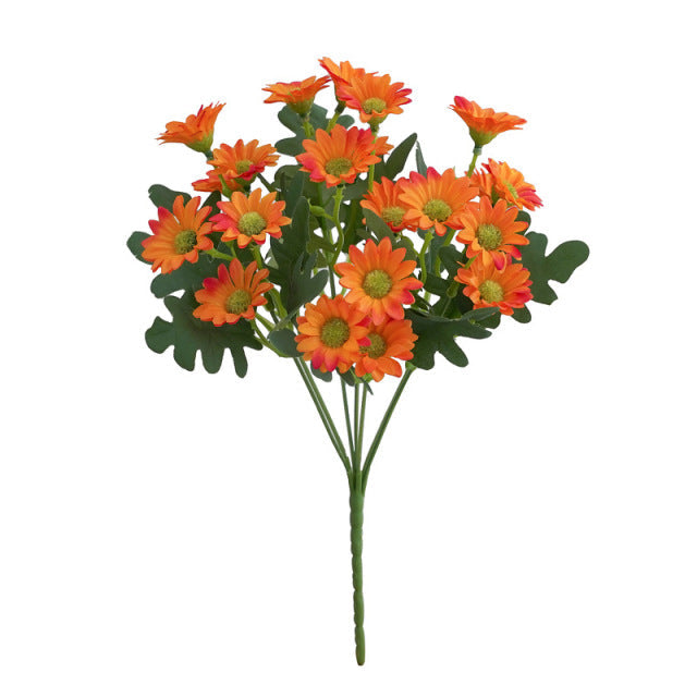 Artificial Flowers  Plants  31cm Sun Flower Colorful  Small Daisy Silk Home  Garden Decoration Chrysanthemum Wedding DIY Party