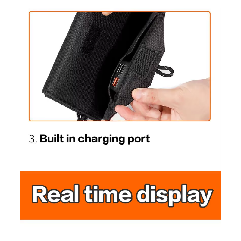Foldable Solar Panel Charger with 20W/h Portable USB