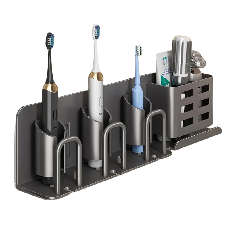 Wall Mount Aluminum Toothbrush Razor Holder