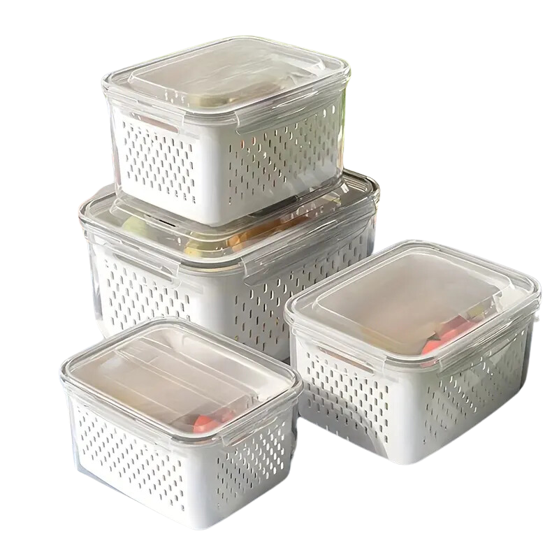 9Pcs Bpa-Free Plastic Food Storage Containers Set