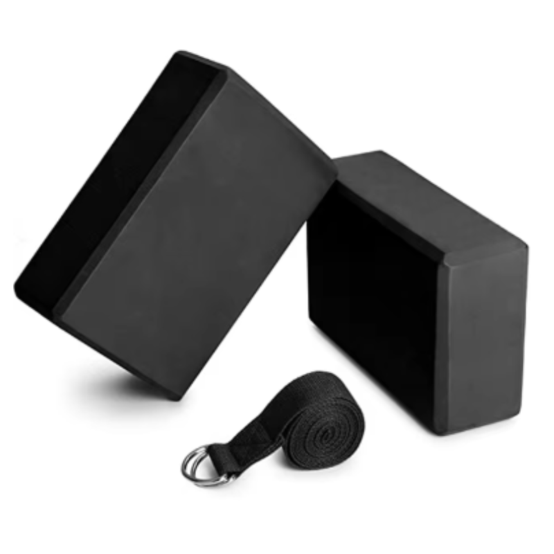 Yoga Block And Strap Set For Stretching