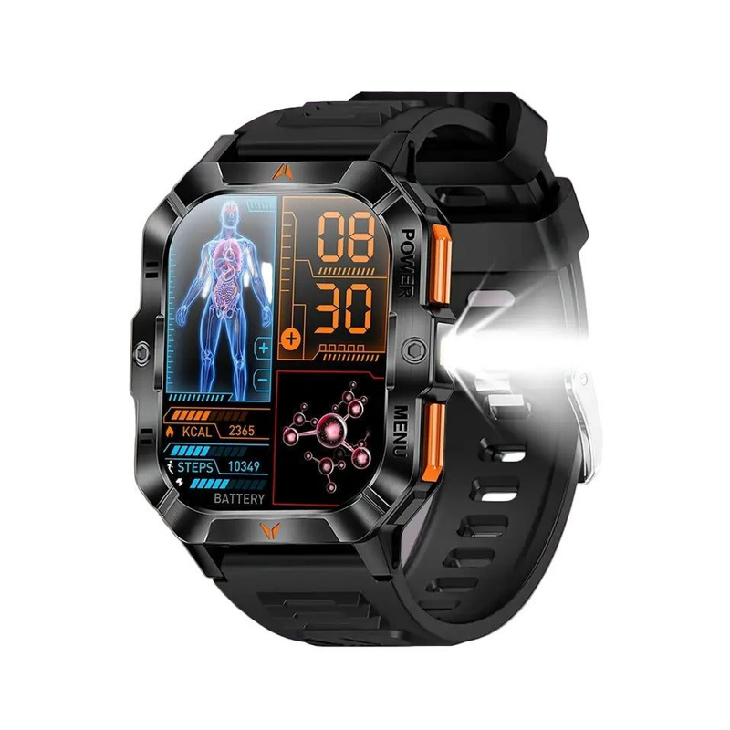 Men’s Sports Smart Watch with LED Flashlight