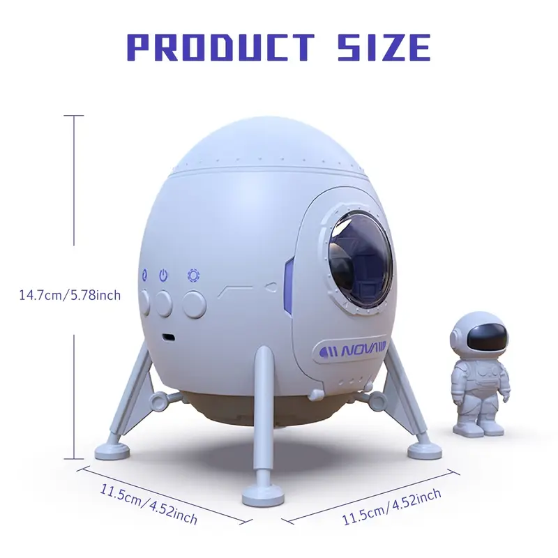 Astronaut Galaxy Projector with Lunar Mat