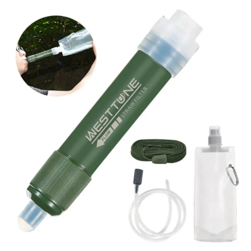 Outdoor Mini Filter Straw Set for Camping Survival