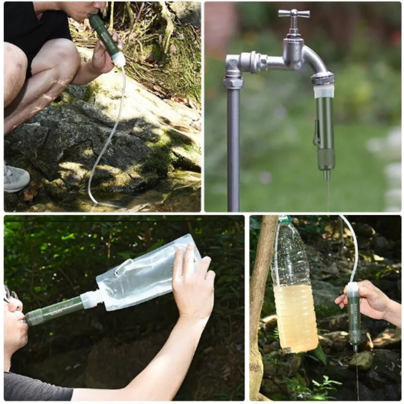 Outdoor Mini Filter Straw Set for Camping Survival
