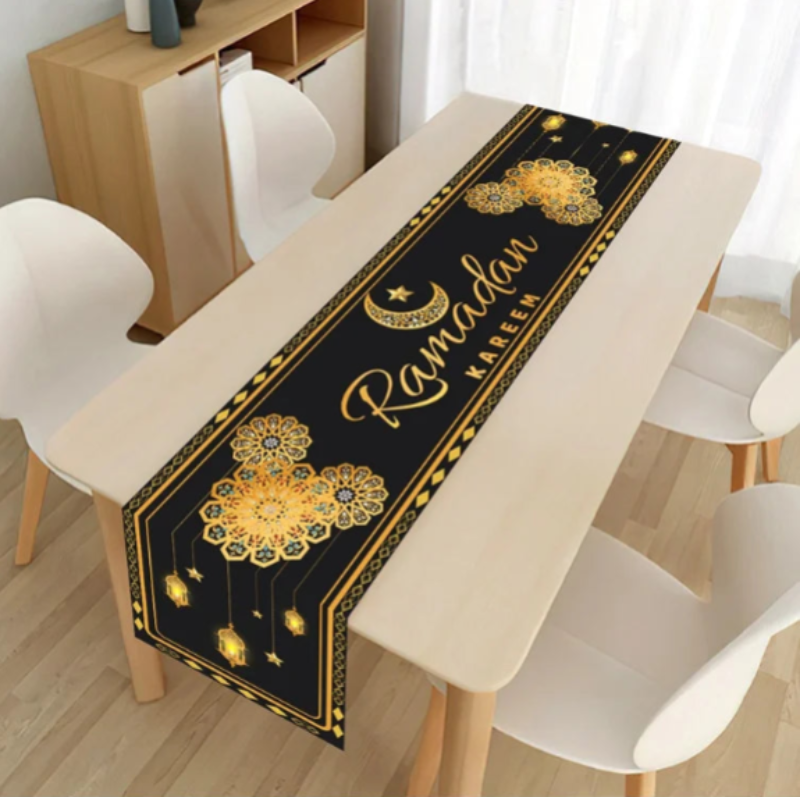 Ramadan Kareem Table Runner Eid Mubarak Decor